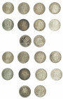 MONEDAS EXTRANJERAS. SUECIA. Lote de 10 monedas: kronor 1921 (2: KM-799), 1897 (2: KM-762), 1932 (2: KM-805), 1938 (2: KM-807) y 1907 (2: KM-776). De ...