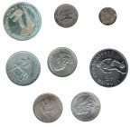 MONEDAS EXTRANJERAS. TURQUÍA. Lote de 8 monedas: 50 liras de 1972; 100 liras de 1982; 500 liras de 1982; 200 liras de 1978; 150 liras (2: 1978 y 1979)...