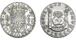 FELIPE V. 8 reales. 1746. México. MF. VI-1154. MBC.