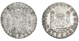FERNANDO VI. 8 reales. 1756. México. MM. VI-367. MBC/MBC+.