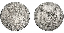 FERNANDO VI. 8 reales. 1759. México. MM. VI-370. MBC.