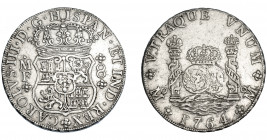 CARLOS III. 8 reales. 1764. México. MF. VI-922. MBC.