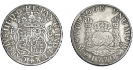 CARLOS III. 8 reales. 1770. México. FM. VI-929. MBC/MBC-.