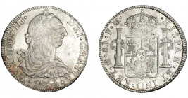 CARLOS III. 8 reales. 1784. México FM. VI-949. Ligera plata agria y vano en rev. R.B.O. MBC/MBC+.