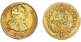 CARLOS III. 1/2 escudo. 1772. Madrid. PJ. VI-1053. Rayita. MBC+.
