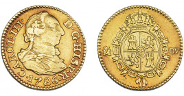 CARLOS III. 1/2 escudo. 1786. Madrid. DV. VI-1065. MBC/MBC+.