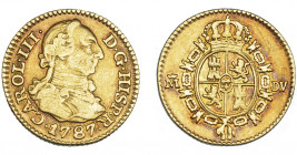 CARLOS III. 1/2 escudo. 1787. Madrid. DV. VI-1066. MBC.