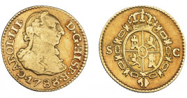 CARLOS III. 1/2 escudo. 1788. Sevilla. C. VI-1093. MBC-/MBC.