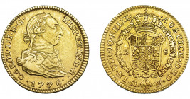 CARLOS III. 2 escudos. 1776. Madrid. PJ. VI-1288. MBC/MBC+.