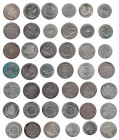 MONEDAS EXTRANJERAS. BRASIL. Lote de 42 monedas de 1000 reis. Todos con fechas diferentes, salvo 1860, 1912 Y 1913, que están repetidas. MBC+/SC.