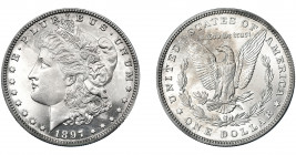 MONEDAS EXTRANJERAS. ESTADOS UNIDOS DE AMÉRICA. Dólar. 1897. NGC-PF 63.