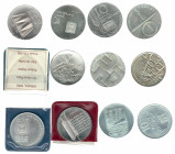 MONEDAS EXTRANJERAS. ISRAEL. Lote de 12 monedas de 10 lirot de 1968, 1969, 1970, 1971 (2), 1972 (2), 1973 (2), y 1974 (2).SC.