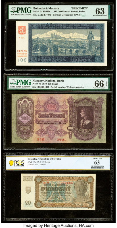 Bohemia and Moravia Protectorate of Bohemia and Moravia 100 Korun 1940 Pick 7s S...