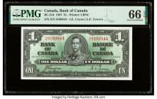 Canada Bank of Canada $1 2.1.1937 BC-21d PMG Gem Uncirculated 66 EPQ. 

HID09801242017

© 2020 Heritage Auctions | All Rights Reserved