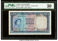 Ceylon Central Bank of Ceylon 50 Rupees 3.6.1952 Pick 52 PMG Very Fine 30. 

HID09801242017

© 2020 Heritage Auctions | All Rights Reserved