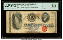 Colombia Banco Nacional 10 Pesos 30.10.1899 Pick S628 PMG Choice Fine 15. 

HID09801242017

© 2020 Heritage Auctions | All Rights Reserved