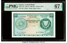 Cyprus Central Bank of Cyprus 500 Mils 1.9.1971 Pick 42a PMG Superb Gem Unc 67 EPQ. 

HID09801242017

© 2020 Heritage Auctions | All Rights Reserved
