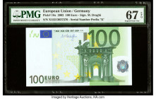 European Union Central Bank, Germany 100 Euro 2002 Pick 18x PMG Superb Gem Unc 67 EPQ. 

HID09801242017

© 2020 Heritage Auctions | All Rights Reserve...