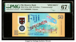 Fiji Reserve Bank of Fiji 50 Dollars 2020 Pick 121as Commemorative Specimen PMG Superb Gem Unc 67 EPQ. 

HID09801242017

© 2020 Heritage Auctions | Al...