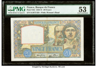 France Banque de France 20 Francs 20.2.1941 Pick 92b PMG About Uncirculated 53. 

HID09801242017

© 2020 Heritage Auctions | All Rights Reserved