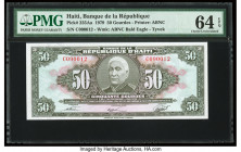 Haiti Banque de la Republique d'Haiti 50 Gourdes 1979 Pick 235Aa PMG Choice Uncirculated 64 EPQ. 

HID09801242017

© 2020 Heritage Auctions | All Righ...