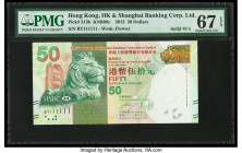 Solid 111111 Serial Number Hong Kong Hongkong & Shanghai Banking Corp. Ltd. 50 Dollars 2012 Pick 213b KNB99c PMG Superb Gem Unc 67 EPQ. 

HID098012420...
