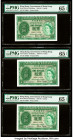 Hong Kong Government of Hong Kong 1 Dollar 1.7.1958 Pick 324Aa KNB15 Three Consecutive Examples PMG Gem Uncirculated 65 EPQ (3). 

HID09801242017

© 2...