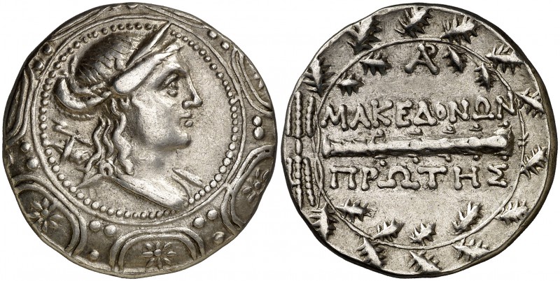 (167/158-149 a.C.). Macedonia. Amfípolis. Tetradracma. (S. 1386 var) (CNG. III, ...