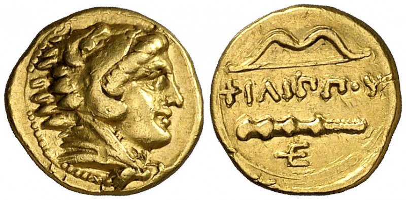 Imperio Macedonio. Filipo II (359-336 a.C.). Pella. 1/4 estátera de oro. (S. 667...