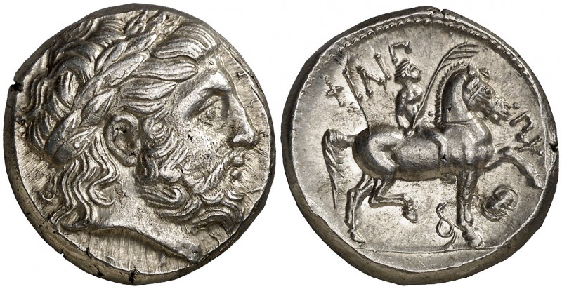 Imperio Macedonio. Filipo II (359-336 a.C.). Tetradracma. (S. 6683 var) (CNG. II...