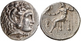 Imperio Macedonio. Alejandro III, Magno (336-323 a.C.). Babilonia. Tetradracma. (S. 6724 var) (MJP. 3698 var). 17,15 g. Bella. Escasa así. EBC.