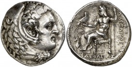 Imperio Macedonio. Alejandro III, Magno (336-323 a.C.). Susa. Tetradracma. (S. 6724 var) (MJP. 3863). 16,99 g. Atractiva. Rara. EBC-.