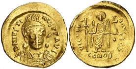 Justino I (518-527). Constantinopla. Sólido. (Ratto falta) (S. 56). 4,28 g. MBC.