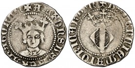 Alfons IV (1416-1458). València. Mig ral. (Cru.V.S. 865) (Cru.C.G. 2911). 1,53 g. Rara. MBC.