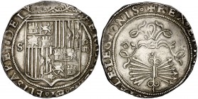 Reyes católicos. Sevilla. . 4 reales. (Cal. 211). 13,67 g. Buen ejemplar. MBC+.