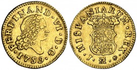 1759. Fernando VI. Madrid. J. 1/2 escudo. (Cal. 258). 1,77 g. Buen ejemplar. MBC+.