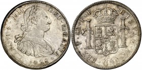 1798. Carlos IV. Potosí. PP. 8 reales. (Cal. 721). 26,81 g. Buen ejemplar. MBC+.