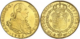 1795. Carlos IV. Madrid. MF. 4 escudos. (Cal. 204). 13,61 g. MBC.