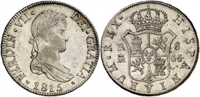 1815. Fernando VII. Madrid. GJ. 8 reales. (Cal. 504). 26,67 g. Bella. Rara así. EBC.