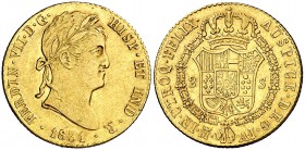 1831. Fernando VII. Madrid. AJ. 2 escudos. (Cal. 228). 6,76 g. Leves marquitas. Parte de brillo original. MBC+/EBC-.