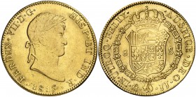 1819. Fernando VII. México. JJ. 8 escudos. (Cal. 60) (Cal.Onza 1270). 26,99 g. MBC+.