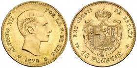 1878*1962. Estado Español. DEM. 10 pesetas. (Cal. 10). 3,23 g. S/C-.