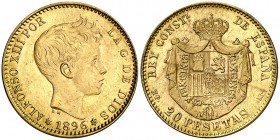 1896*1962. Estado Español. MPM. 20 pesetas. (Cal. 8). 6,46 g. S/C-.