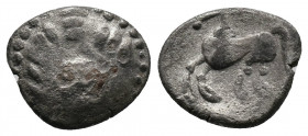 EASTERN EUROPE. Imitations of Philip II of Macedon. AR Drachm (3rd-2nd centuries BC). "Kugelwange" type. Av.: Stylized laureate head of Zeus right. Rv...