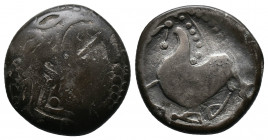 EASTERN EUROPE. Imitations of Philip II of Macedon (2nd century BC). AR Tetradrachm. Mint in the northern Carpathian region. "Schnabelpferd" type. Sty...