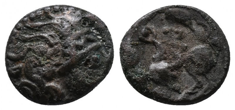 EASTERN EUROPE. Imitations of Philip II of Macedon (2nd-1st centuries BC). AE Dr...