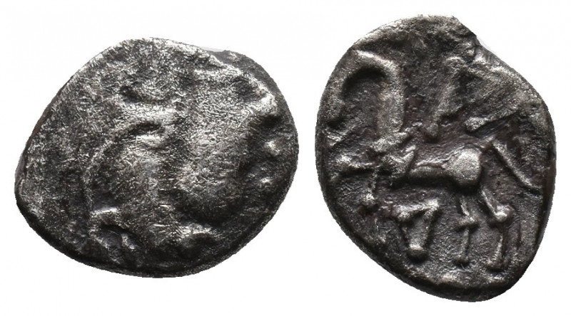 WESTERN EUROPE. Central Gaul. Lingones (1st century BC). AR Quinarius. "Kaletedo...