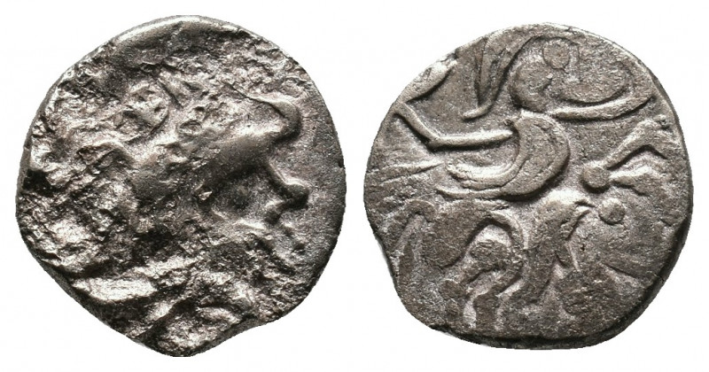 Western Europe. Gaul. Namnetes. 1/4 Stater (2nd-1st centuries BC). Obv: Stylized...