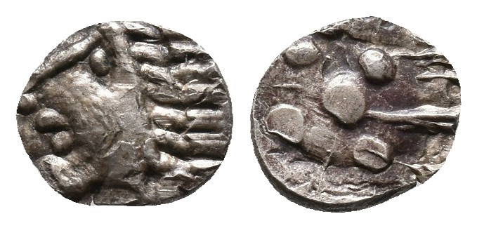 Central Europe, Noricum AR Obol. Eis Type. Circa 2nd - 1st century BC. Laureate ...