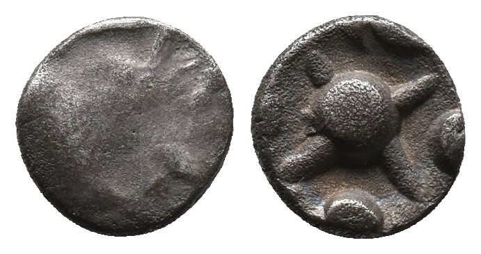 Central Europe, Noricum AR Obol. Eis/Gurina Type. Circa 2nd - 1st century BC. Pl...